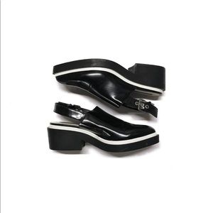 ZARA Women’s Chunky Slingback Pointed Clogs